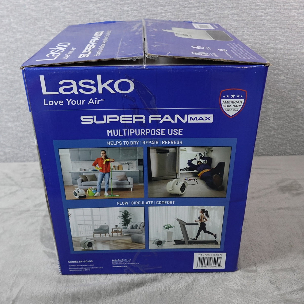 Lasko Super Fan Max SF-20-G3 4-Speed Air Mover Blower Fan New Open Box