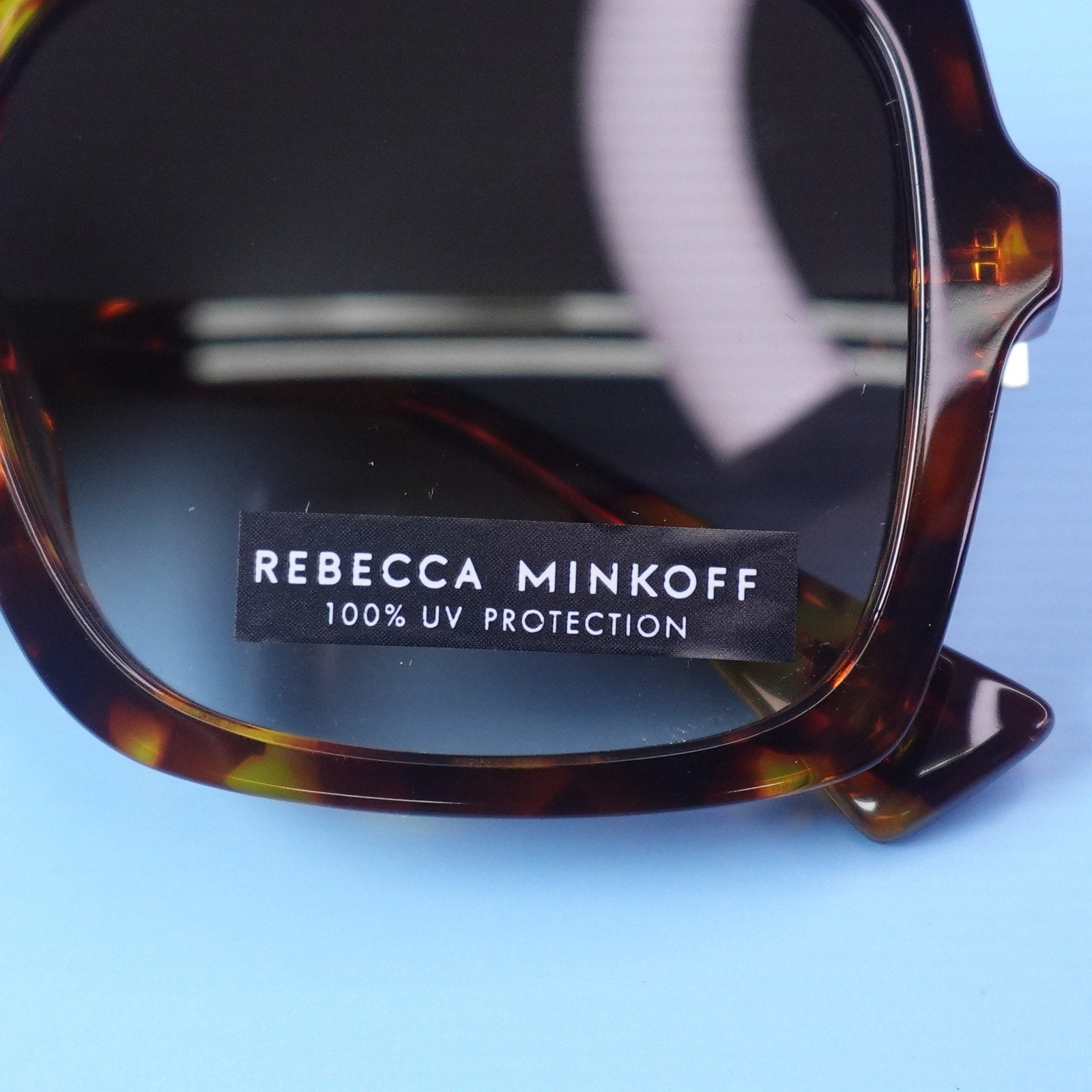 Rebecca Minkoff Willow Sunglasses Tortoiseshell Frame with Gold Arms