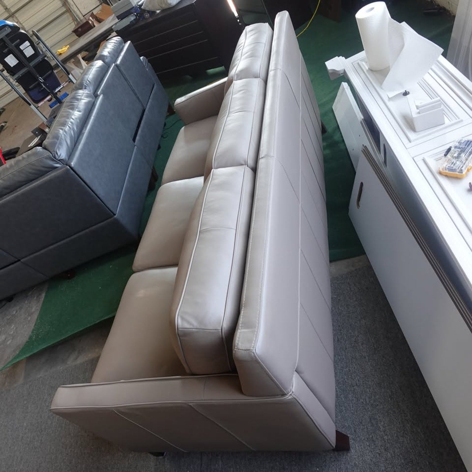 West Park Leather Sofa - Tan