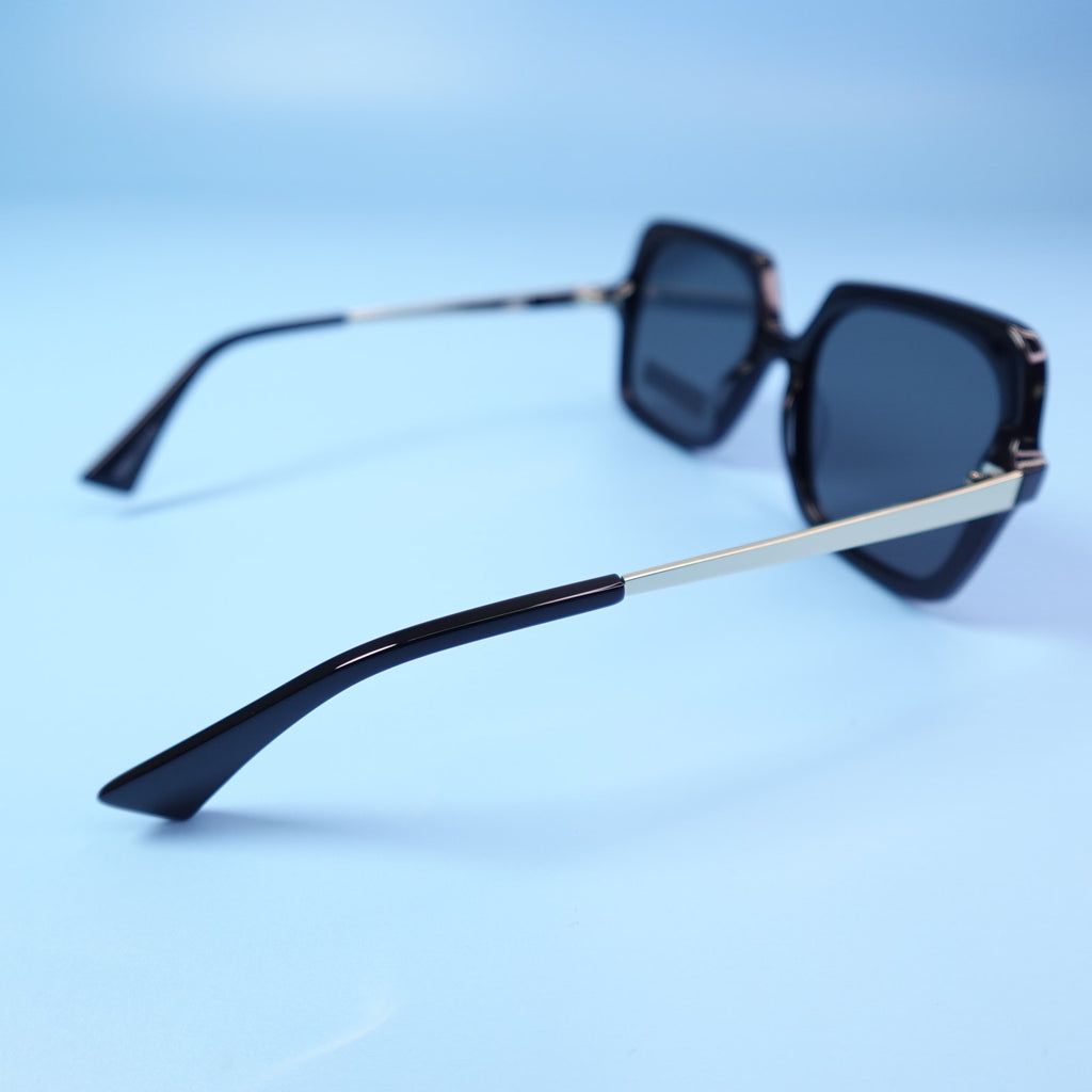 Rebecca Minkoff Sunglasses Willow Black & Silver 100% UV Protection
