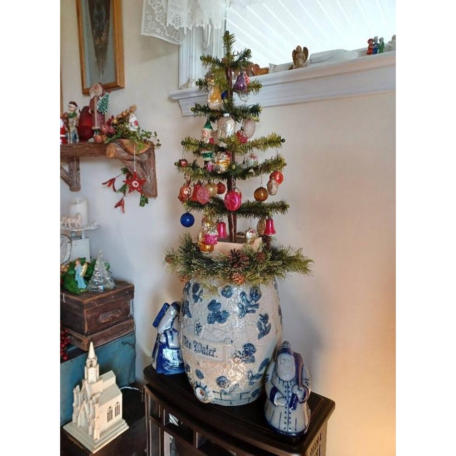 36” Decorative Christmas Tree, Lightweight Holiday Seasonal Decor. New
