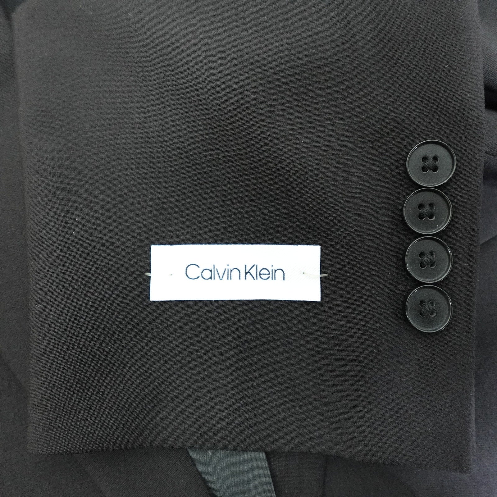 Calvin Klein Skinny Fit Black Suit Jacket - 36 Short