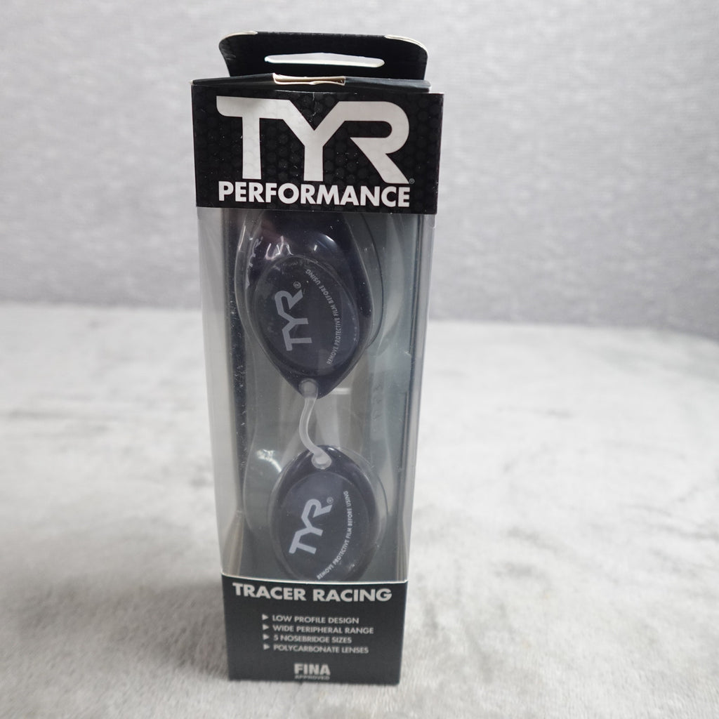 Lot of 4 TYR Tracer Racing Adult Swim Goggles Smoke New FINA Approved