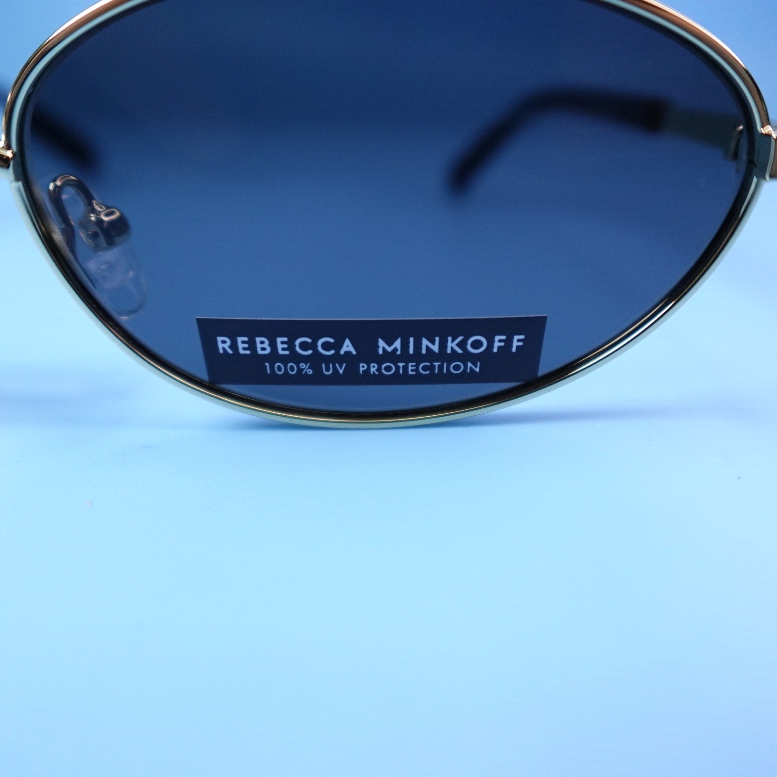 Rebecca Minkoff evangelyne Sunglasses Gold/Black 100% UV Protection