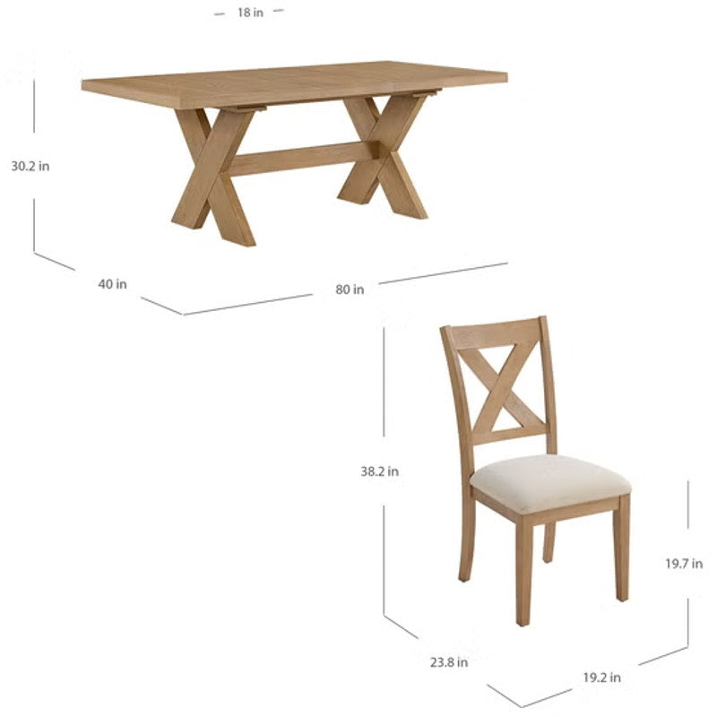 Augusta Dining Table and 6 Chairs