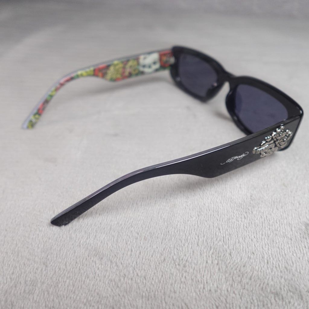 Ed Hardy Ed Kabuki Sunglasses Black UV400 Eternal Love NEW
