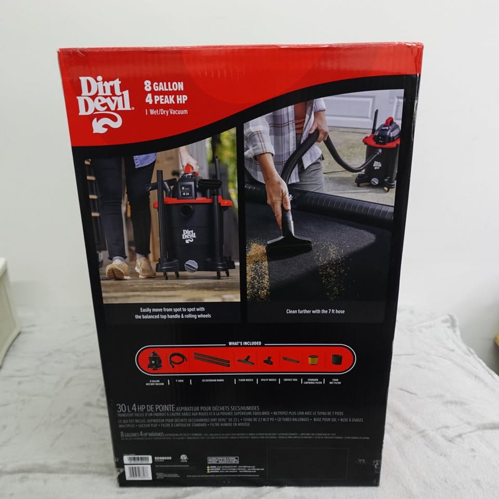 Dirt Devil Brand 8 Gallon Wet/Dry Vacuum Model# SD68000