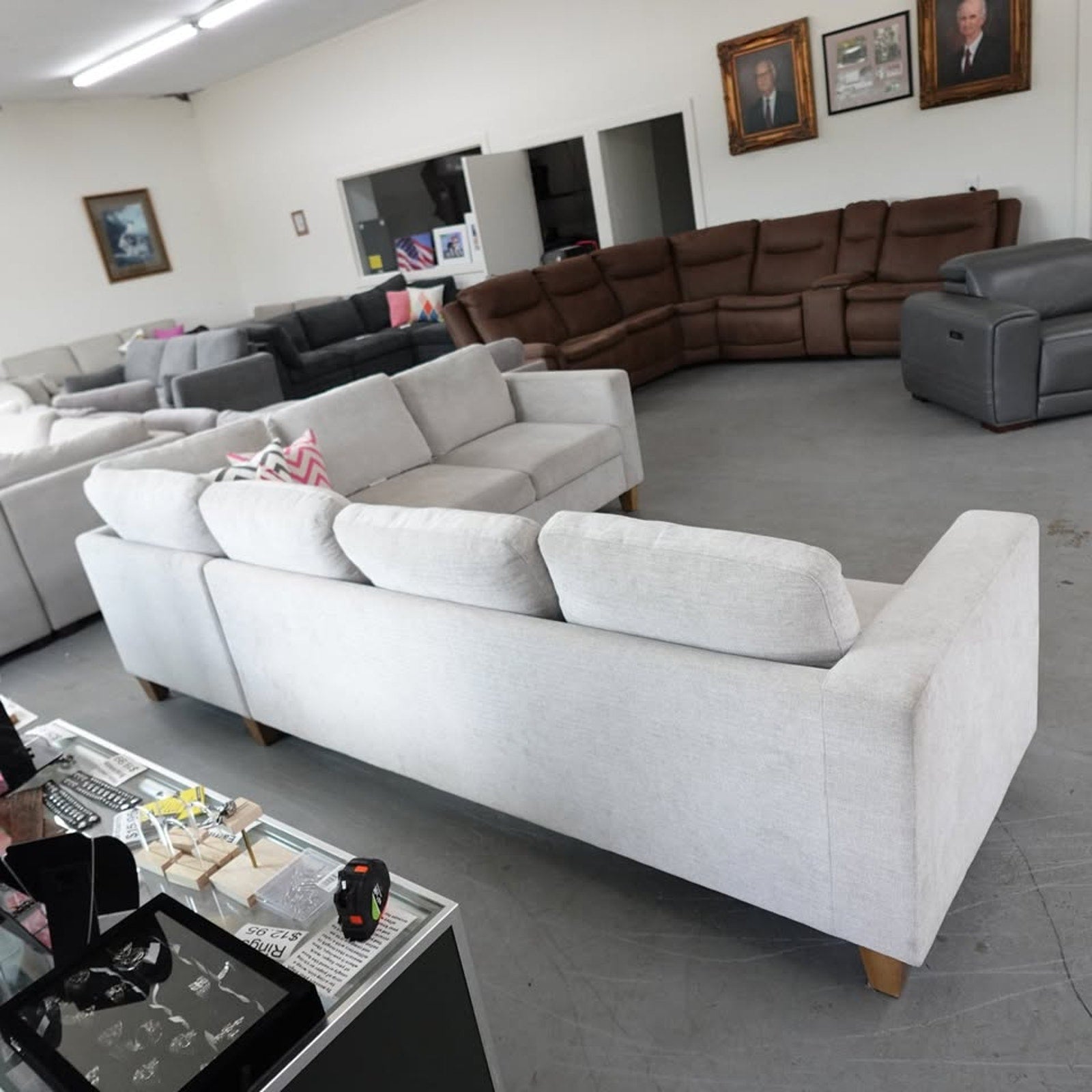 Thomasville Dillard Fabric Convertible Sleeper Sectional