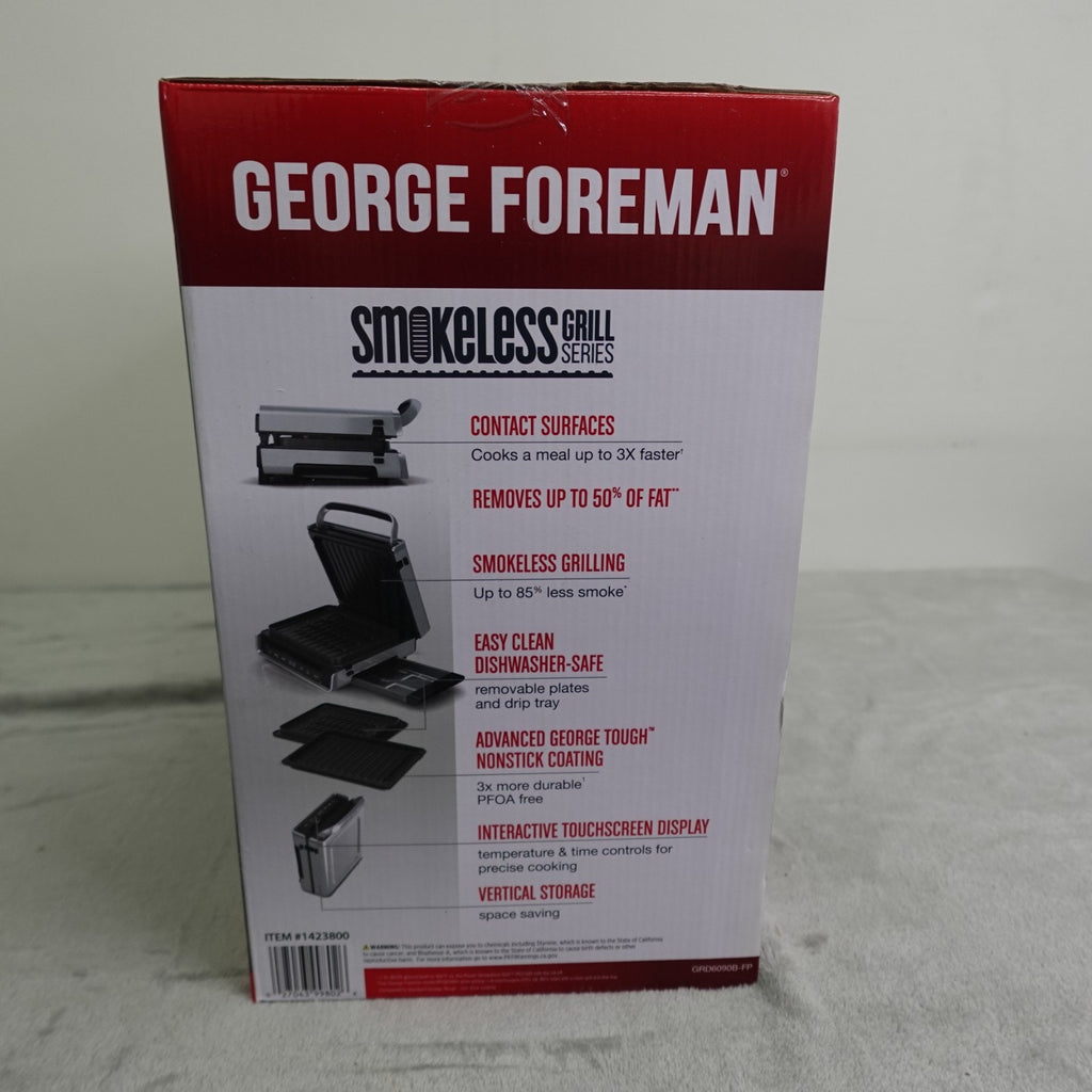 Brand-New In Box George Foreman Smokeless Grill Series GRD6090B