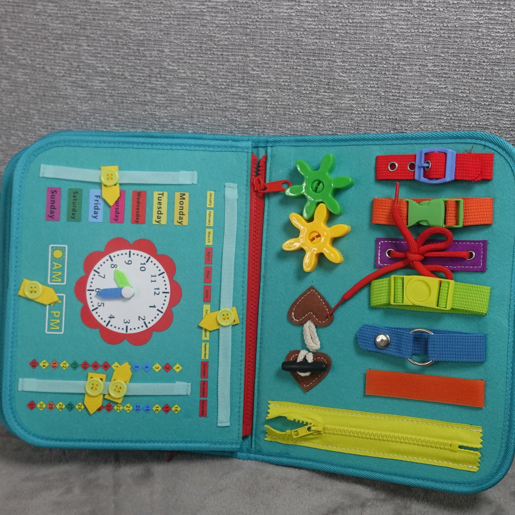 Winblo Toddler Busy Board Montessori Learning Activity Sensory Book Space Rocket