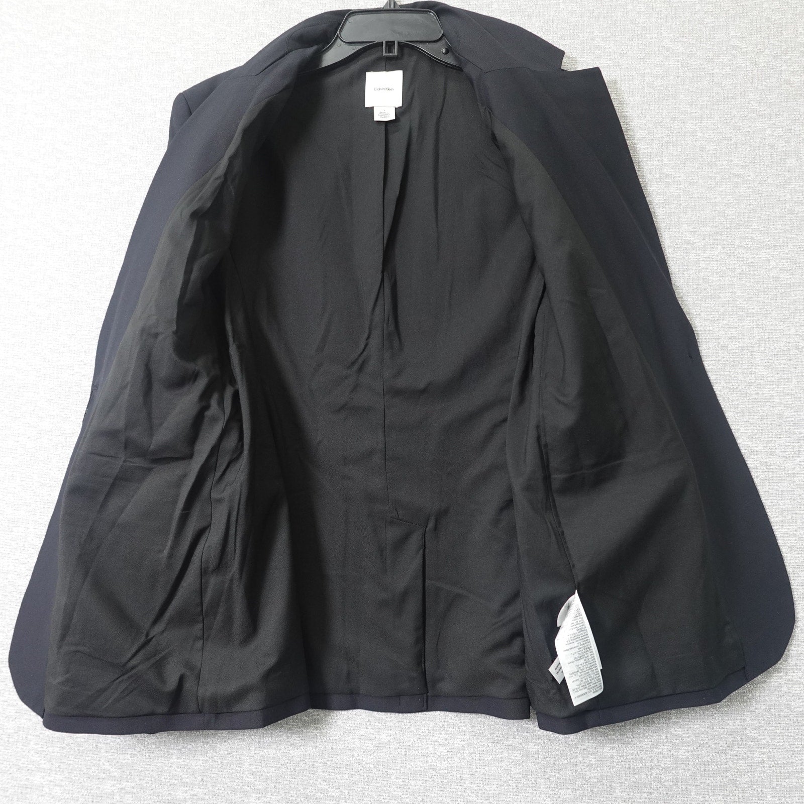 Calvin Klein Refined Stretch Cinched Blazer Women's Black Beauty - Size 6
