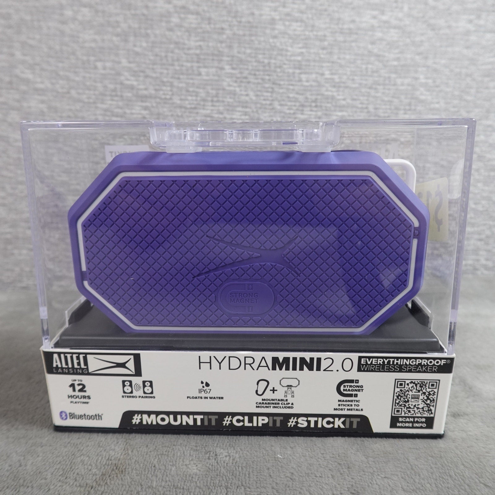 Altec Lansing HydraMini 2.0 Bluetooth Wireless Speaker IP67 Purple