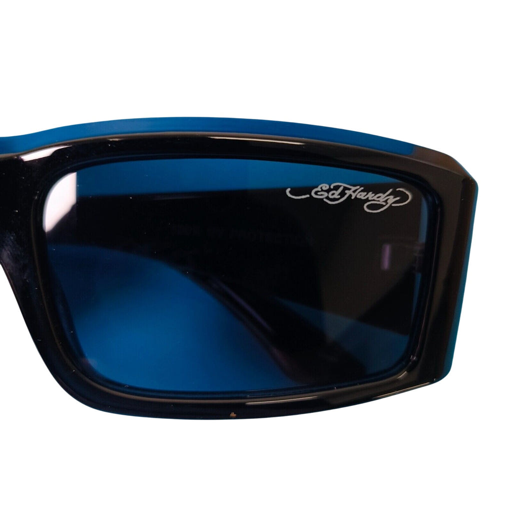 Ed Hardy Sunglasses UV 100% Protective Black w/ Dragon Hokusai