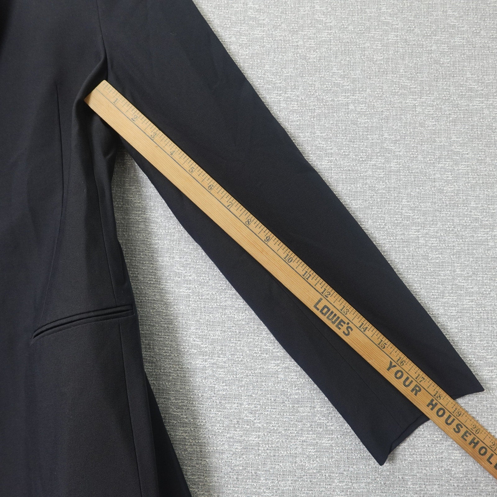 Calvin Klein Refined Stretch Cinched Blazer Women's Black Beauty - Size 6