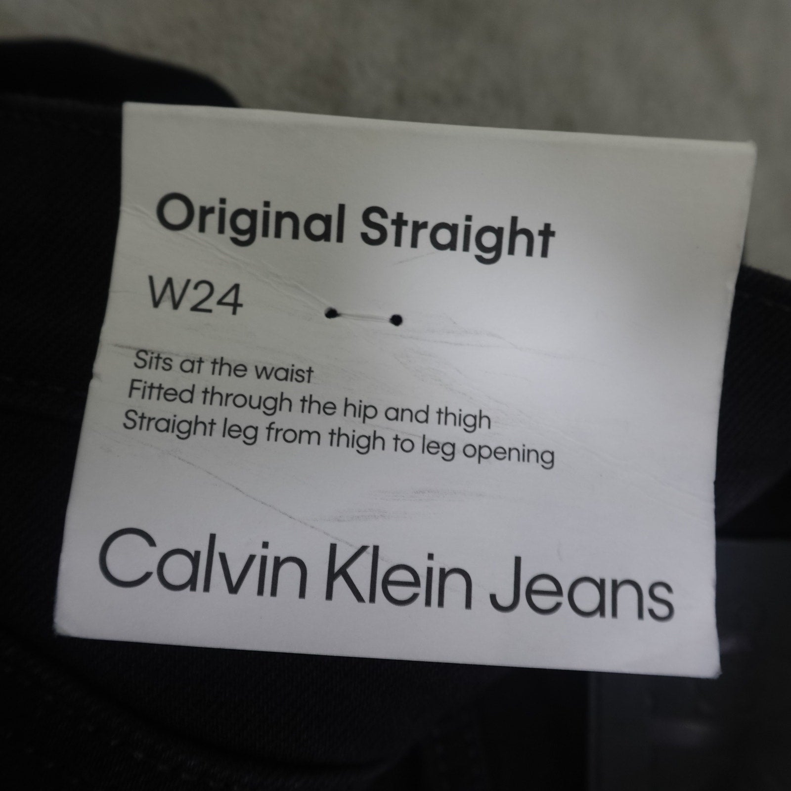 Calvin Klein Jeans Women's Original High Rise Skinny Black Denim- W24
