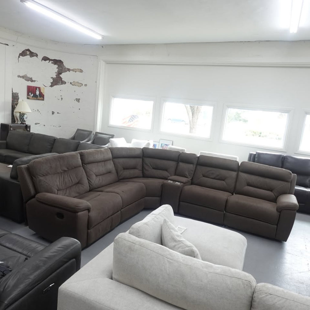 Fletcher 6-piece Fabric Reclining Sectional