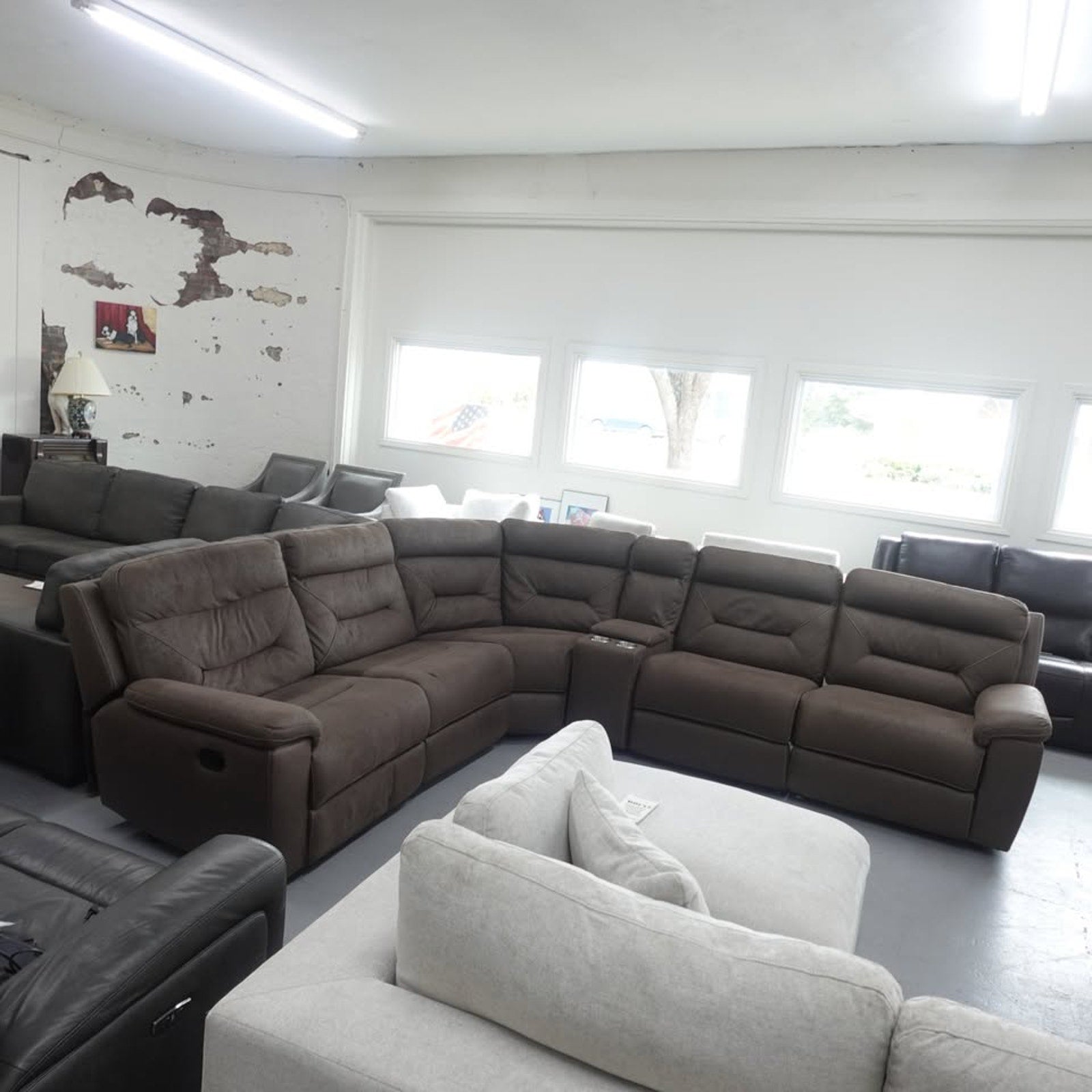 Fletcher 6-piece Fabric Reclining Sectional