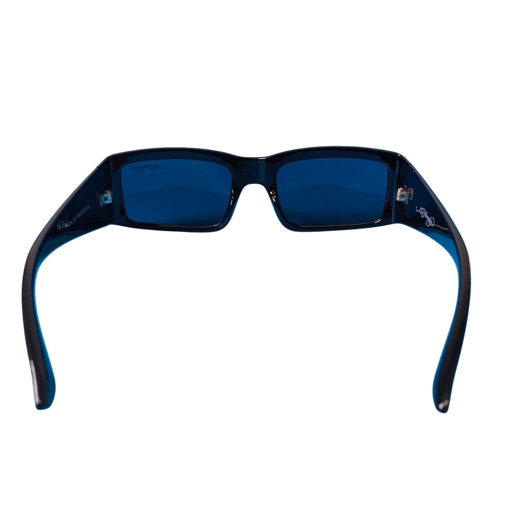 Ed Hardy Sunglasses UV 100% Protective Black w/ Dragon Hokusai