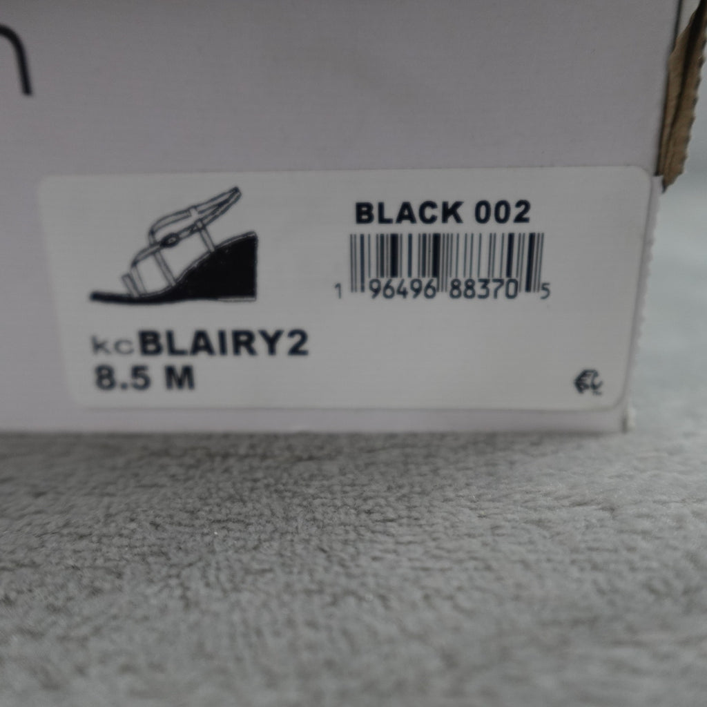Calvin Klein Blairy 2 Women's Wedge Sandal Black 002 Size 8.5M New