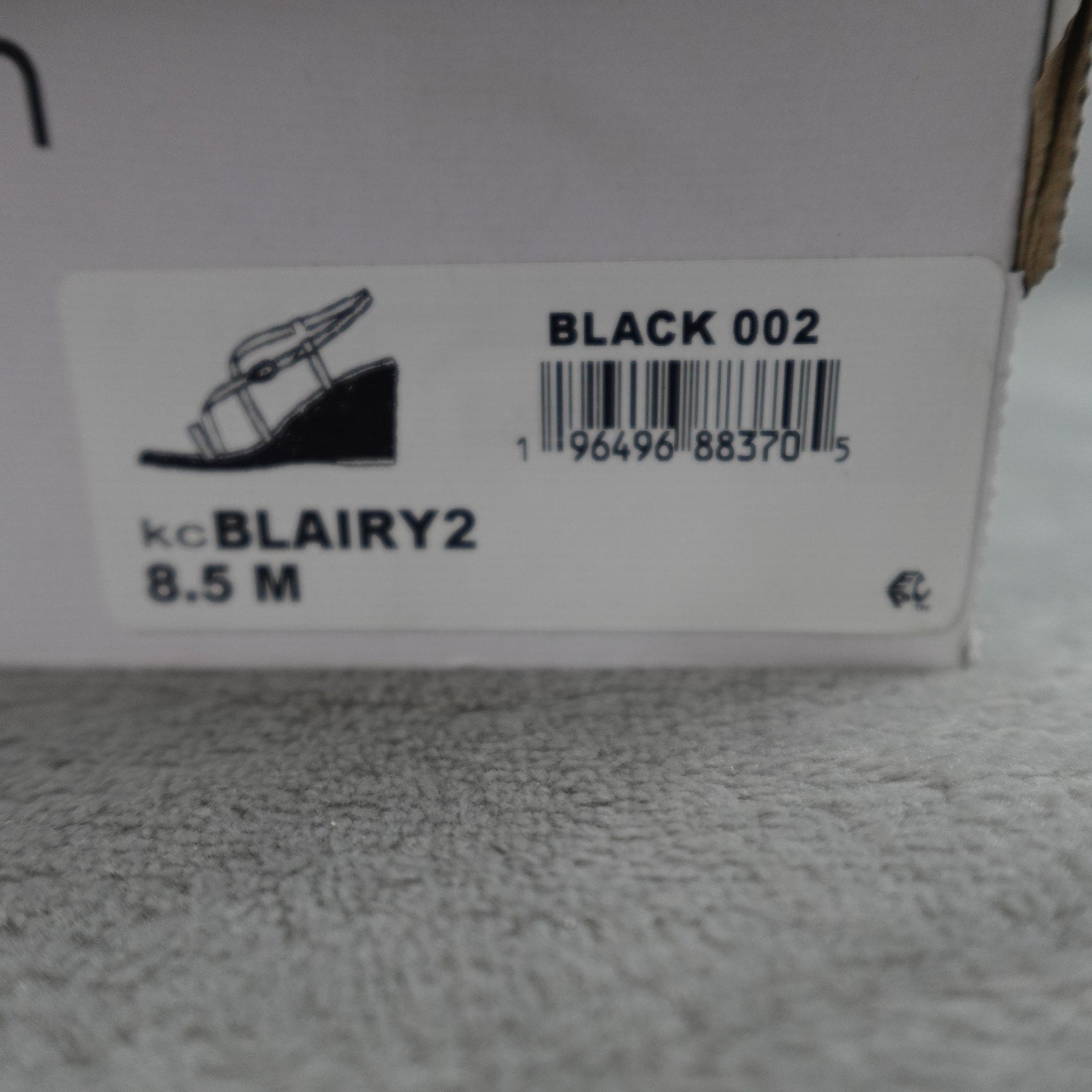 Calvin Klein Blairy 2 Women's Wedge Sandal Black 002 Size 8.5M New