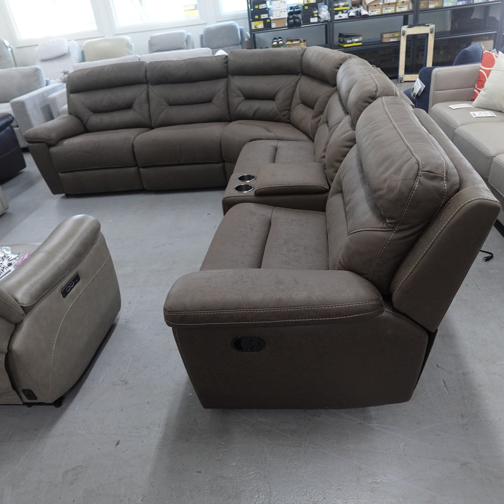 Fletcher 6-piece Fabric Reclining Sectional