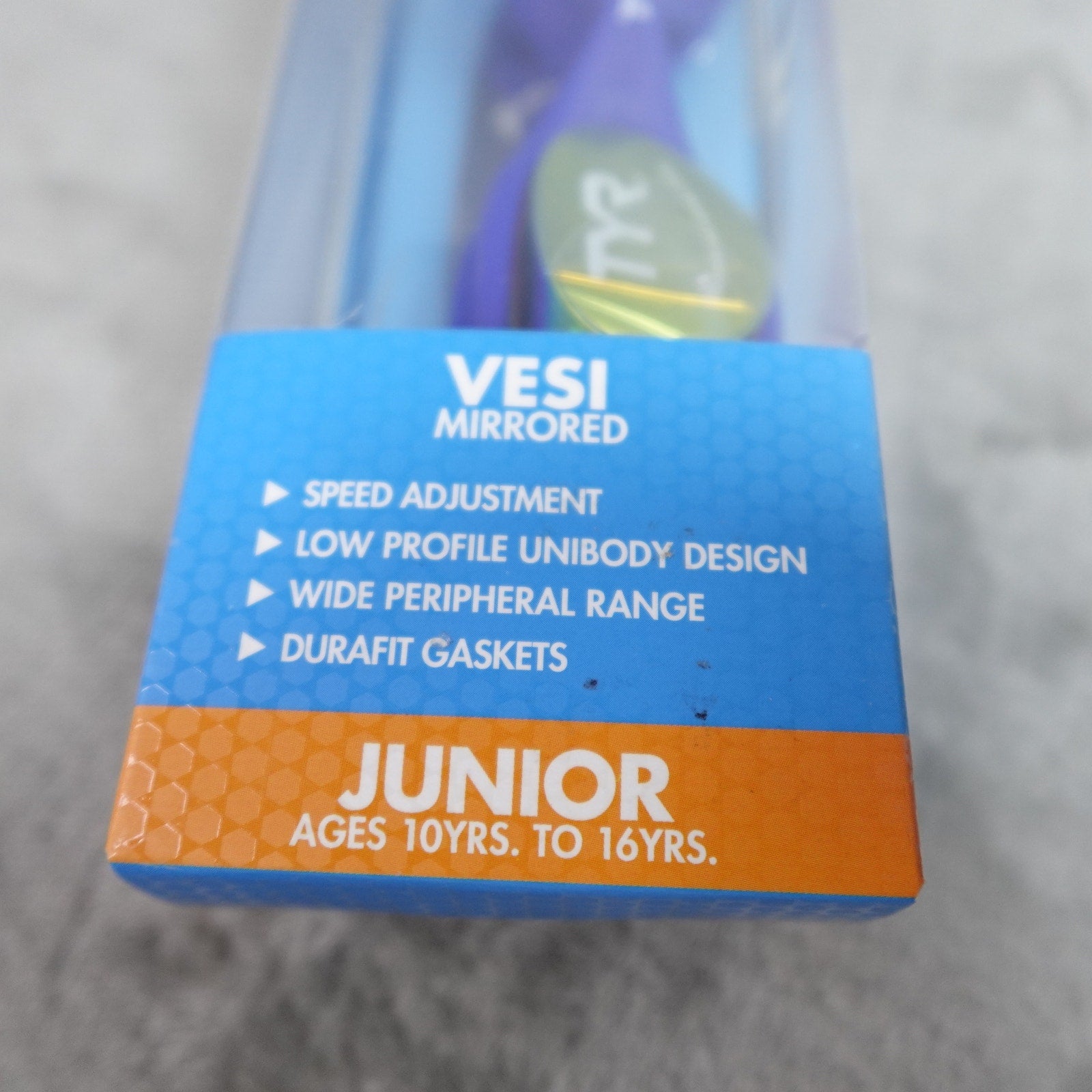 TYR Vesi Mirrored Junior Swim Goggles Set of 4 Ages 10-16 New