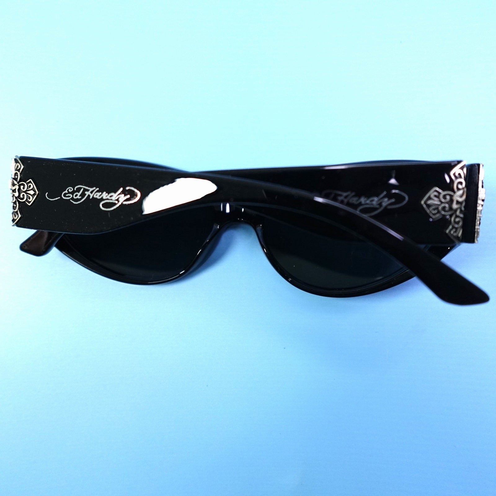 Ed Hardy Sunglasses Iron Cross Black 100% UV Protection