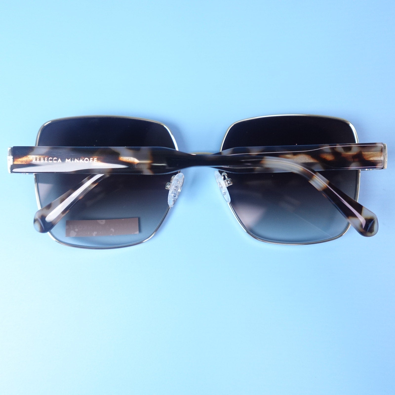 Rebecca Minkoff Tayden Gold Frame Brown Mottled Tortoiseshell Sunglasses