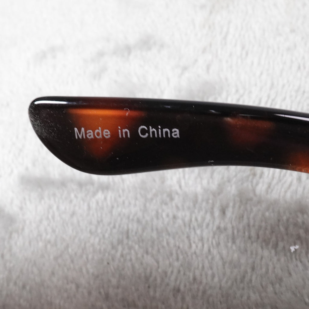 Ed Hardy Dragon House Annunciation Y2K Sunglasses Unisex Brown Tortoise VTG New