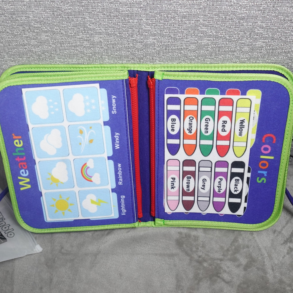 Winblo Toddler Busy Board Montessori Learning Activity Book Educational Sensory