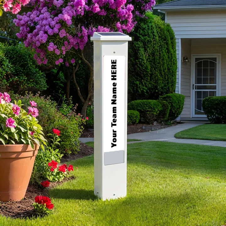 Team Glow Post Thomas Jefferson Classical Academy Gryphons Cavaliers Hilltoppers Trojans Solar LED Lighted Yard Decor