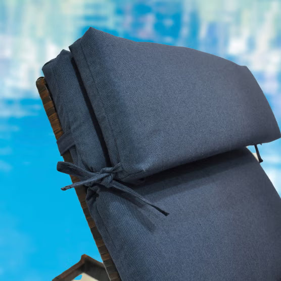 Peak Season Outdoor Chaise Cushion, 2-pack Blue