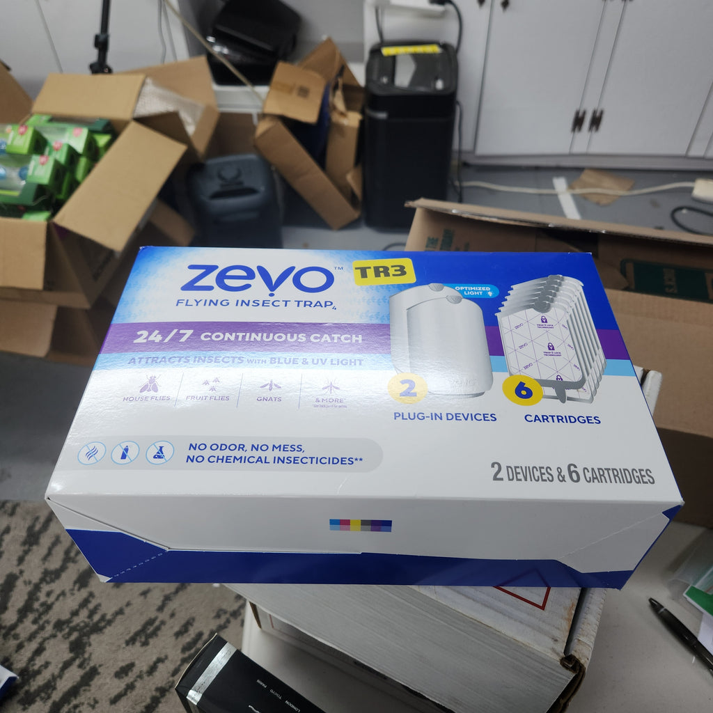Zevo Flying Insect Trap Starter Kit, 2 Devices + 6 Refills