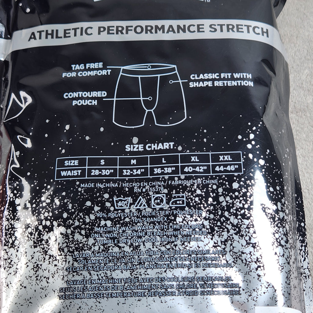 Tapout Athletic Performance Stretch Mens 3 Pack Boxer Briefs Size Medium