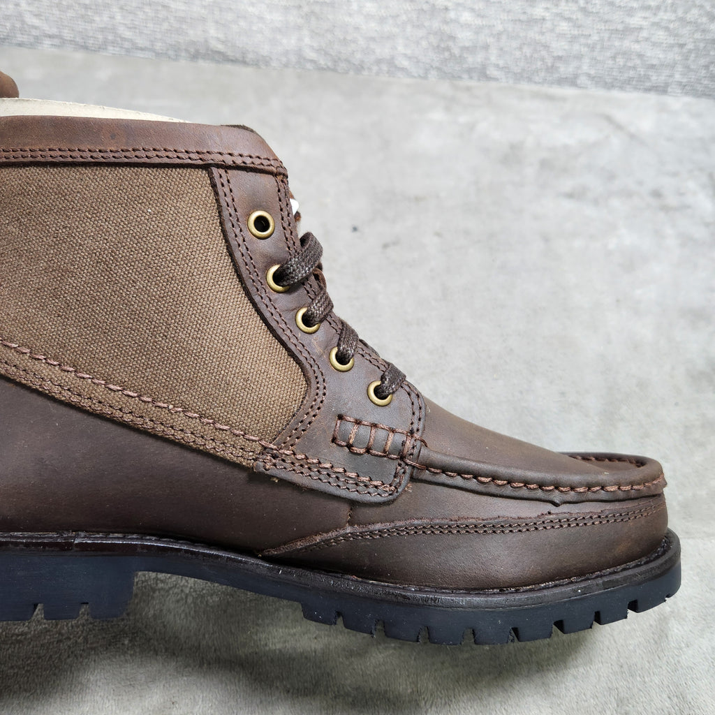 Ozark Mens Rolled Moc Toe Boots Size 7 Chukka Brown