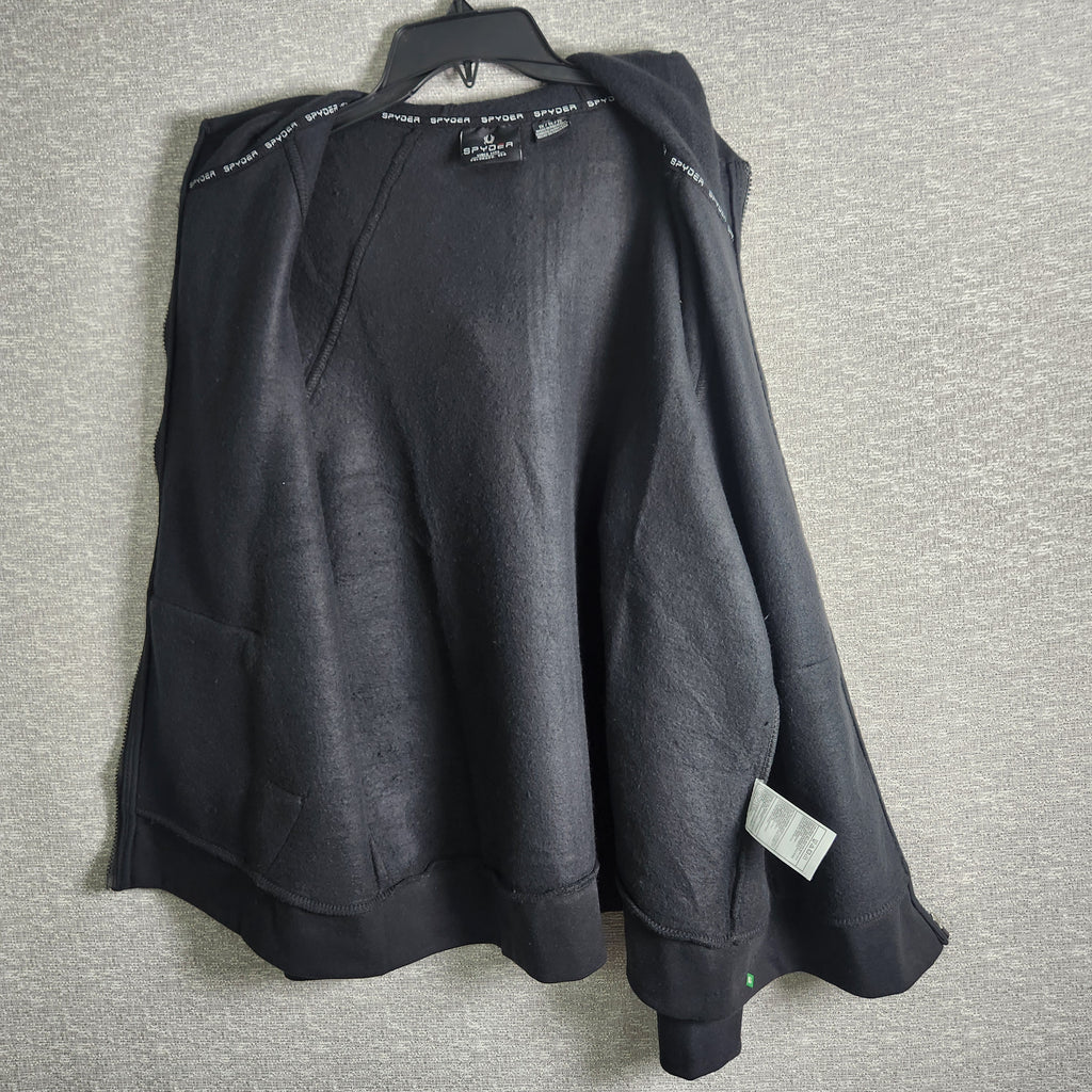 Spyder Women's Full Zip Fleece Hoodie Black Size 1x NWT
