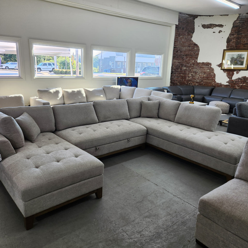 Thomasville Tavish Fabric Sectional with Storage