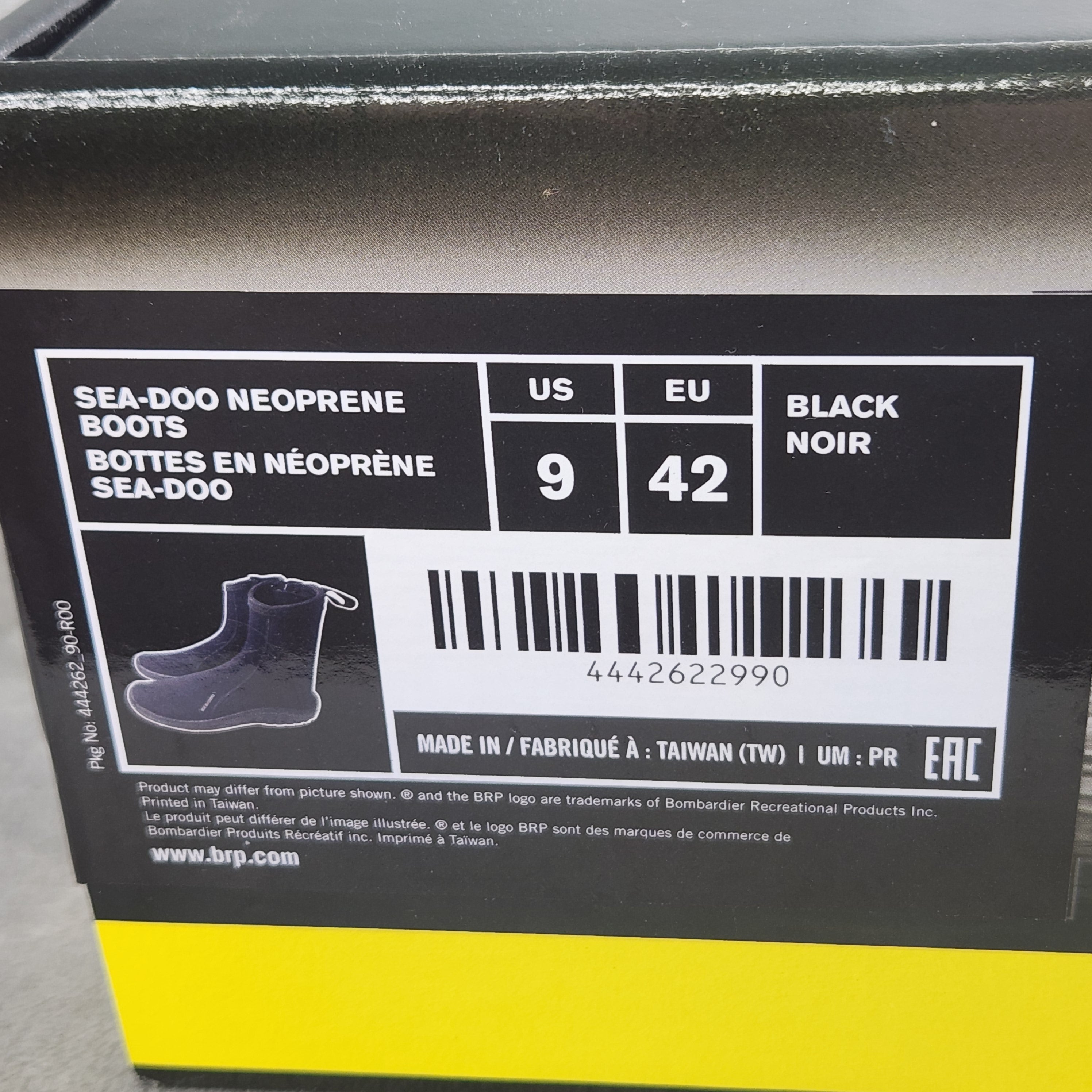 Sea-Doo Neoprene Boots Men's 10 / Women's 11 Black Jet Ski Water Shoes