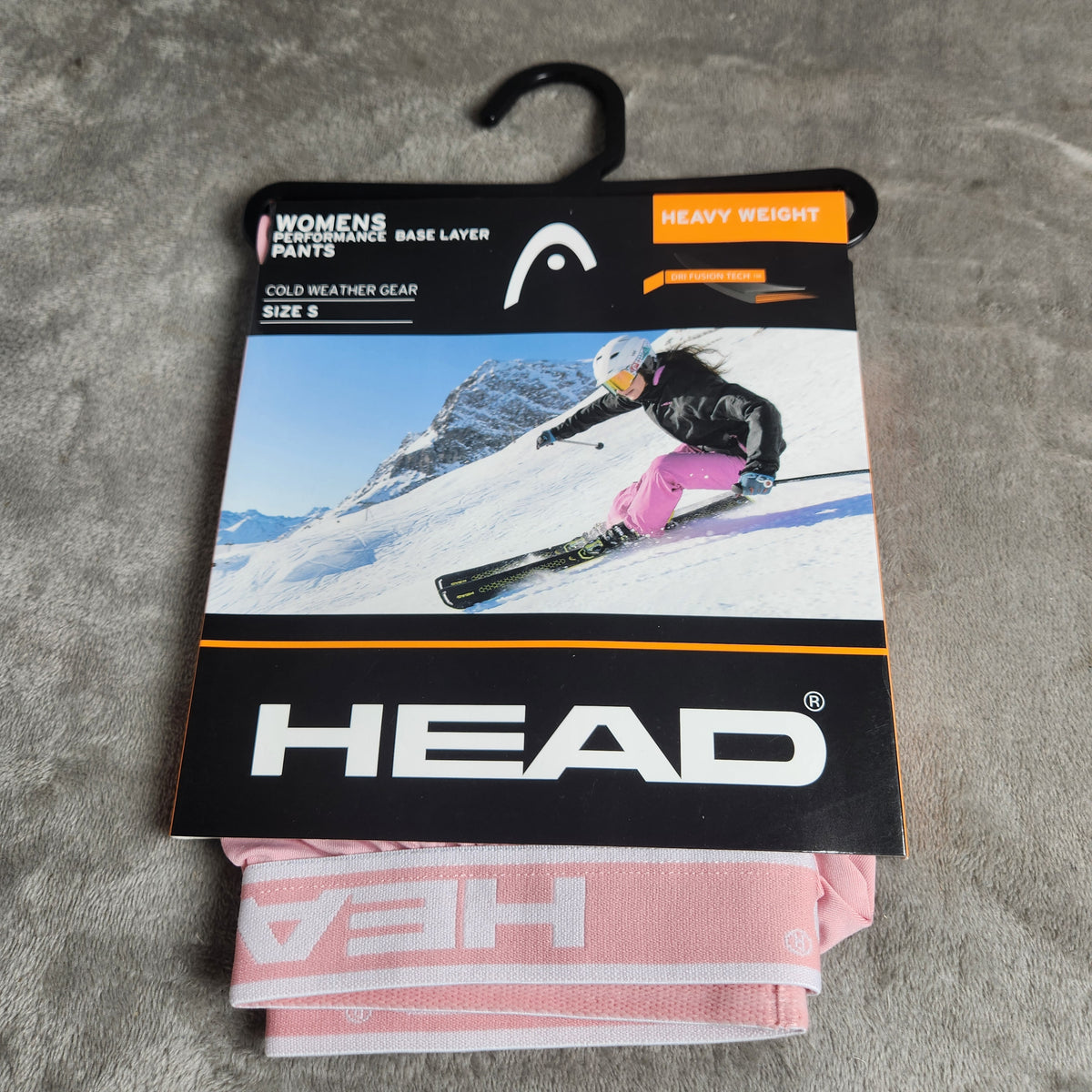 HEAD Women's Base Layer Pants Small Pink Heavy Weight Cold Weather NEW