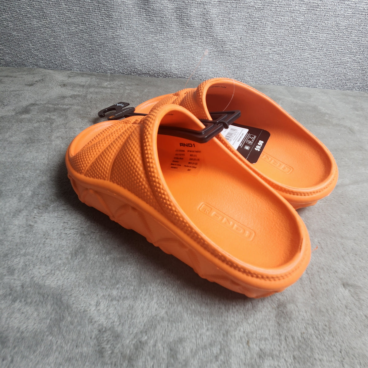 AND1 Basketball Slides Orange Size 2/3 Little Kid