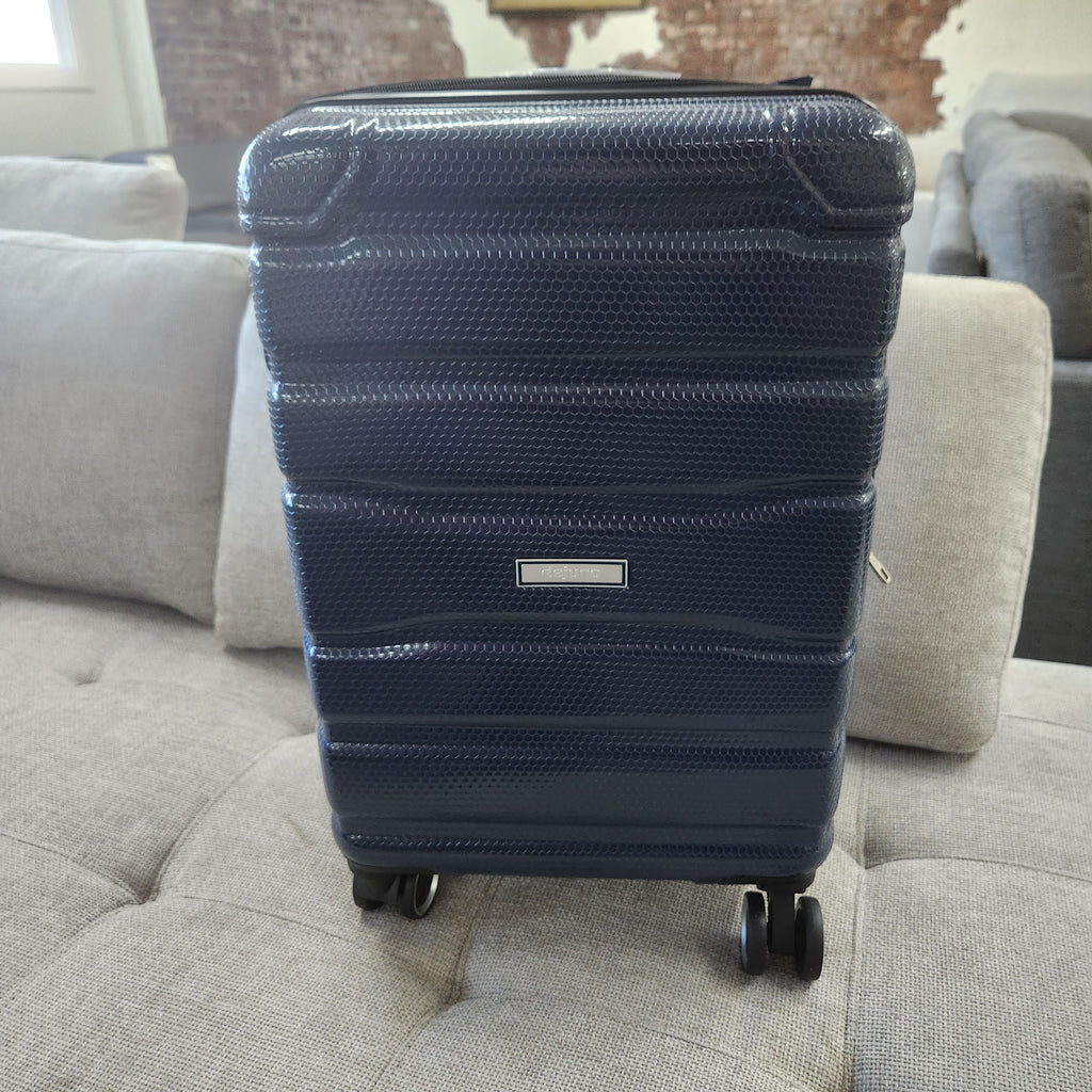 Dejuno Yukon 3-Piece Hardside Luggage Set Blue New
