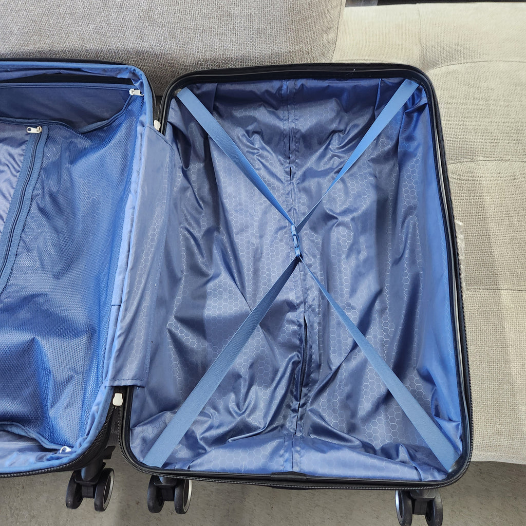 Dejuno Yukon 3-Piece Hardside Luggage Set Gray New