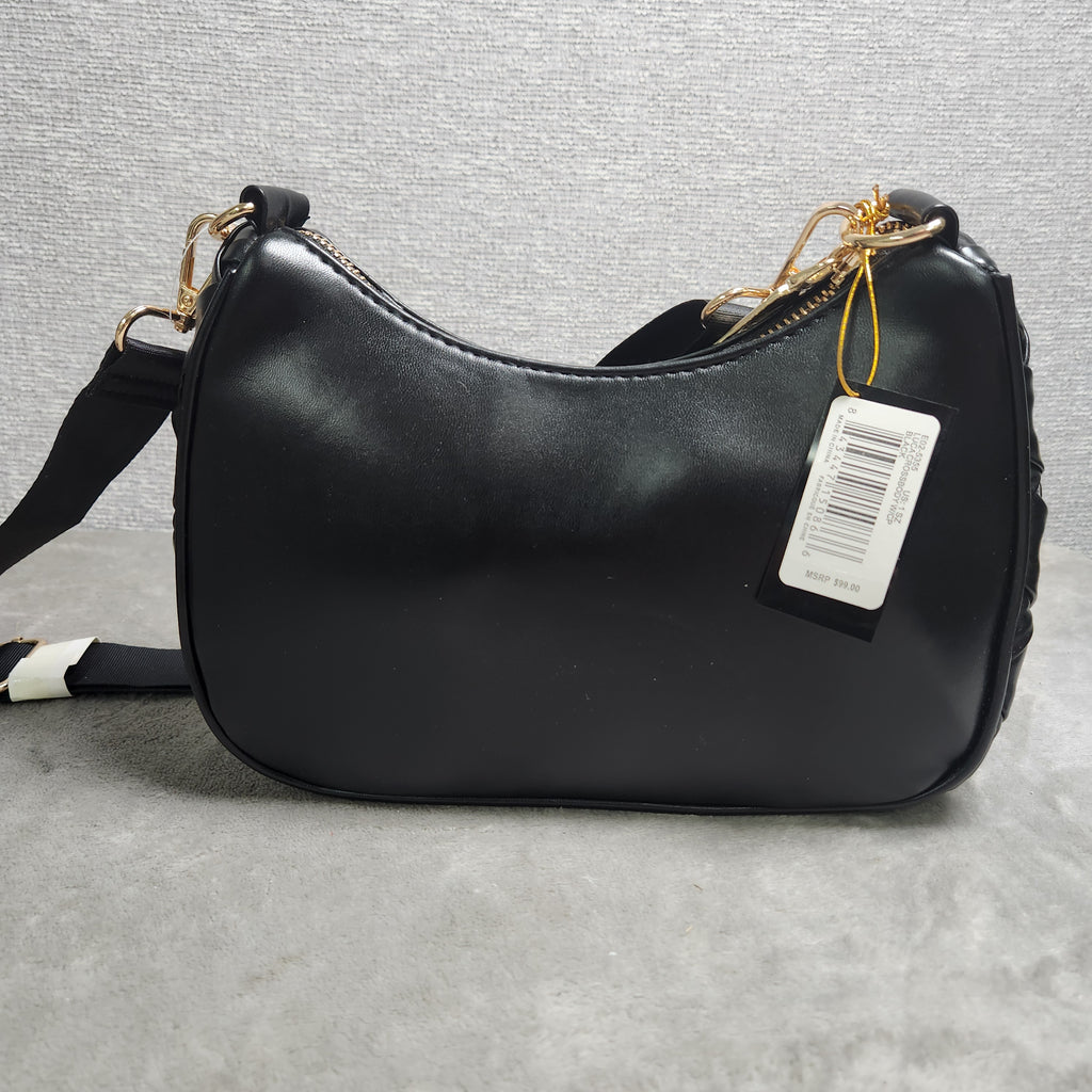 Bebe E02-5355 Luca Crossbody w/ Coin Pouch Black New