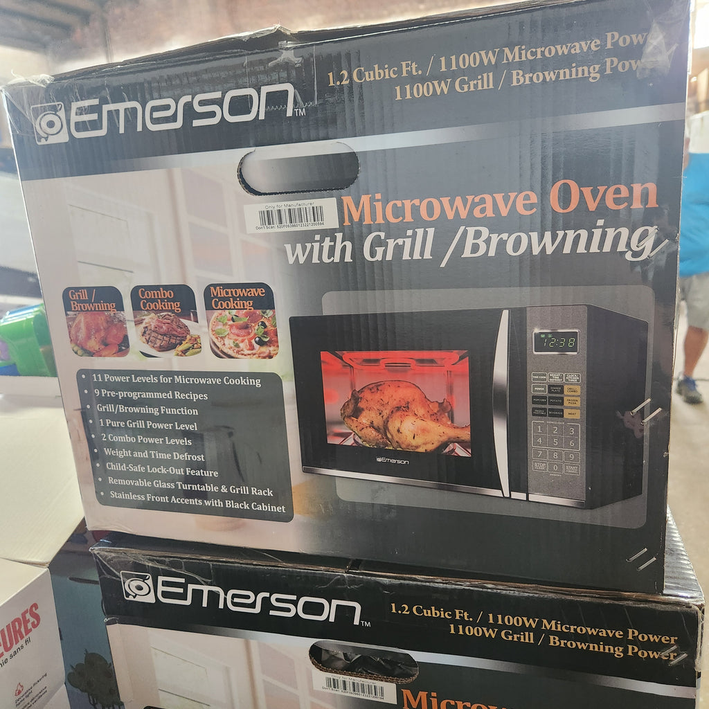 Emerson Microwave Oven with Grill /Browning model MWG9115SB
