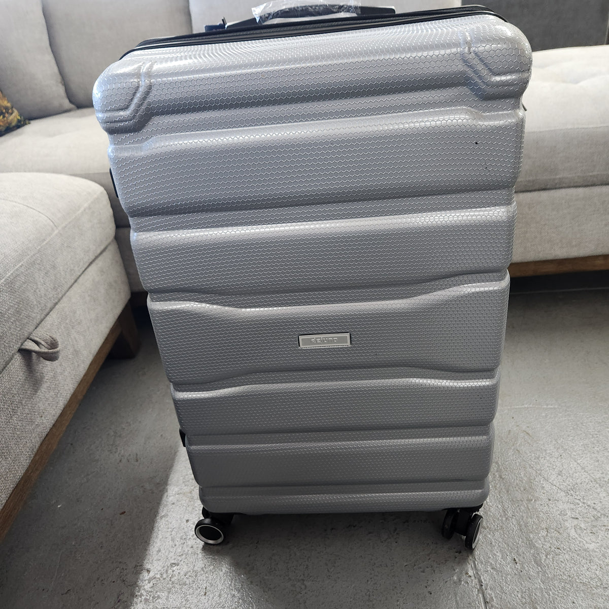 Dejuno Yukon 3-Piece Hardside Luggage Set Gray New