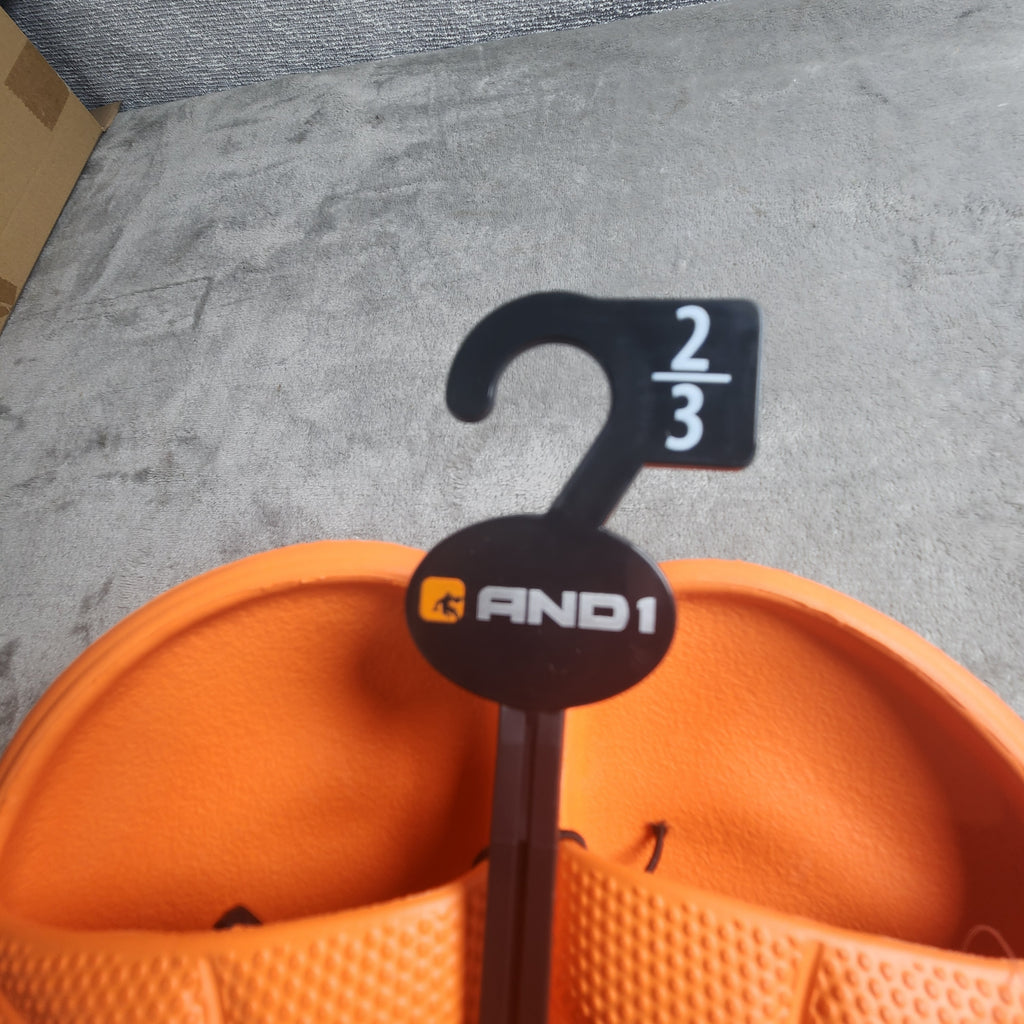 AND1 Basketball Slides Orange Size 2/3 Little Kid