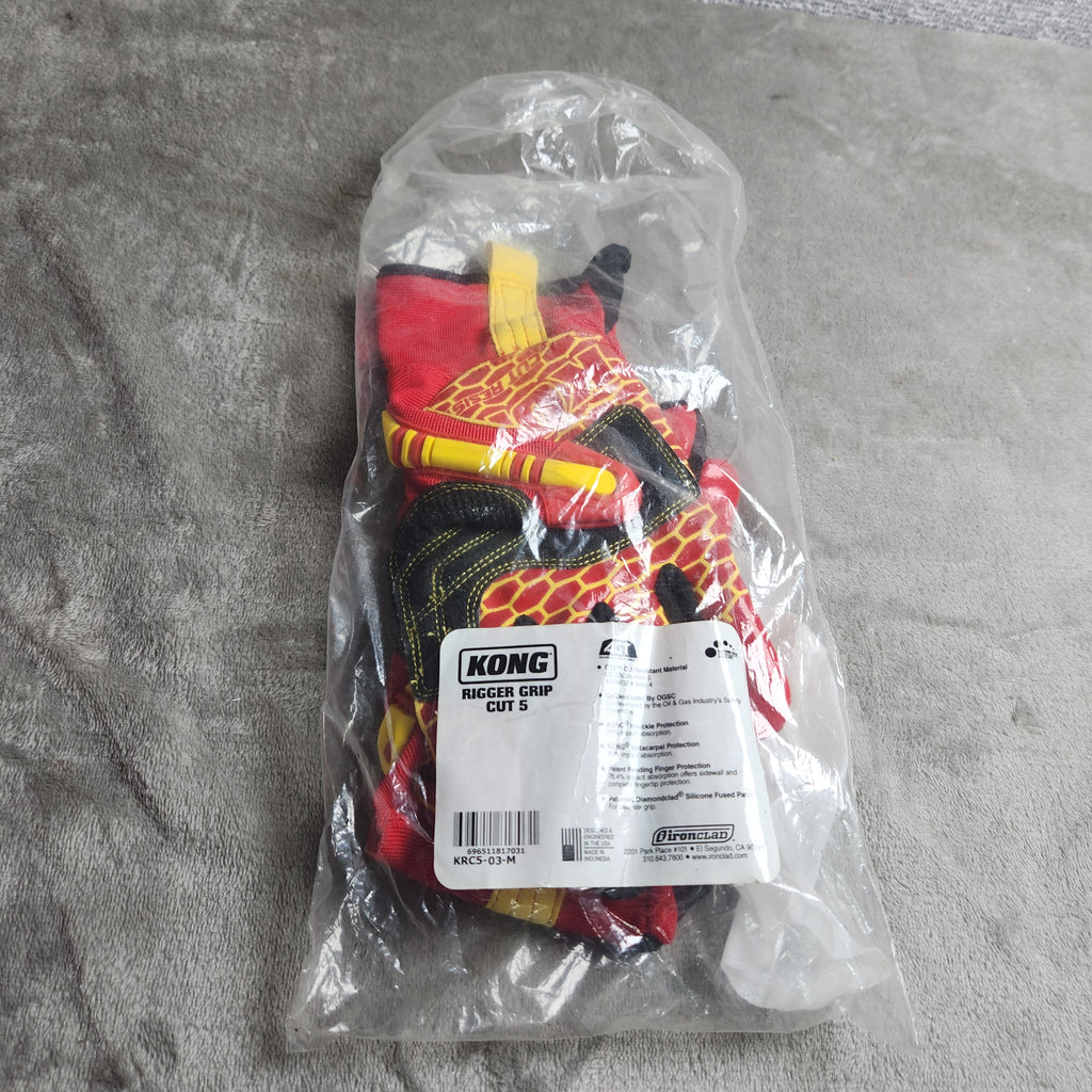 Ironclad KONG Rigger Grip Cut 5 Work Gloves Size Medium