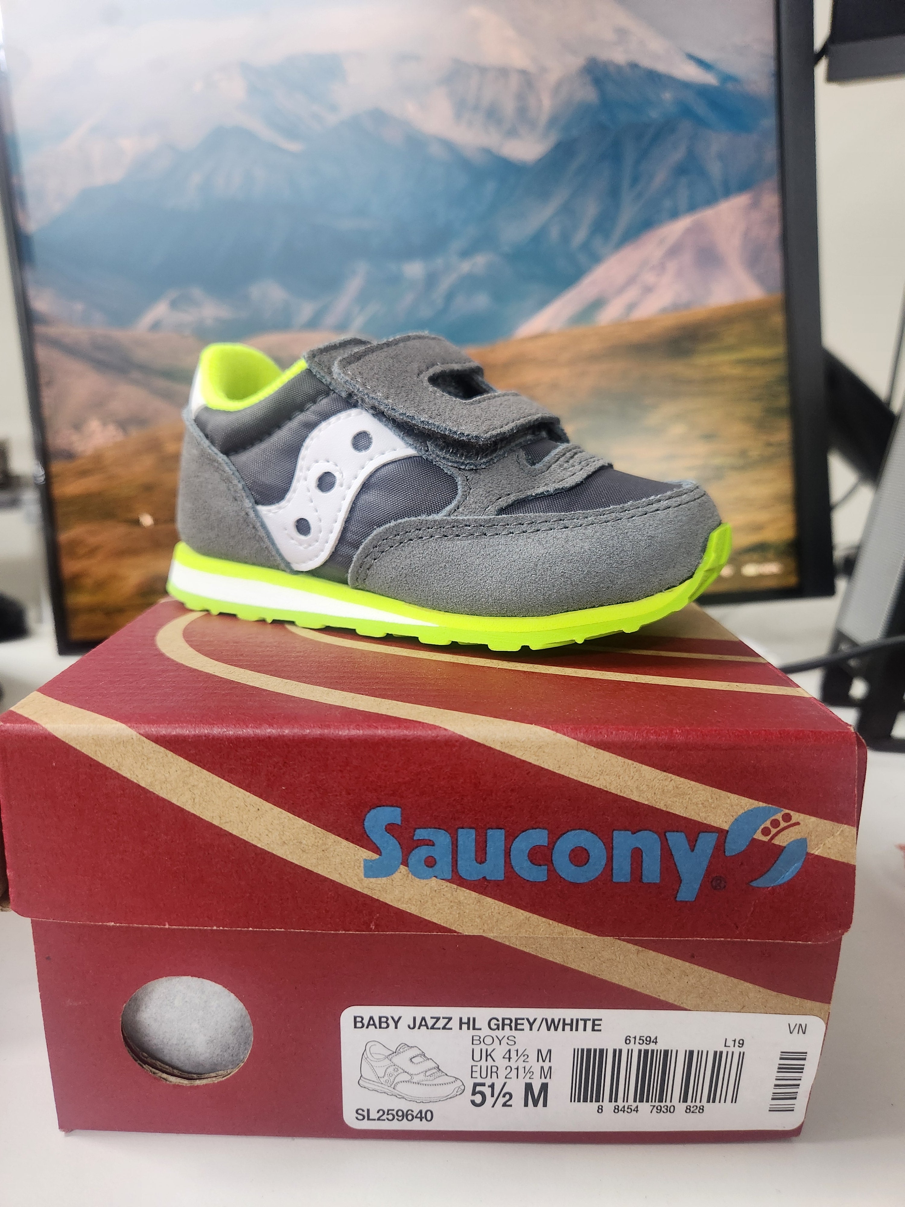 Saucony baby jazz hl grey/white