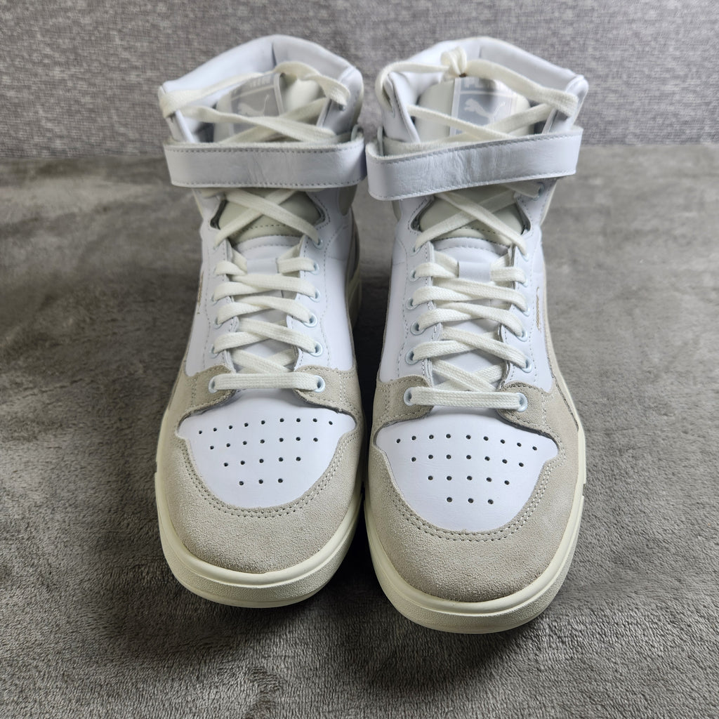 PUMA Sky LX Mid Lux 372870 01 Mens Size 10 Puma White Whisper White New