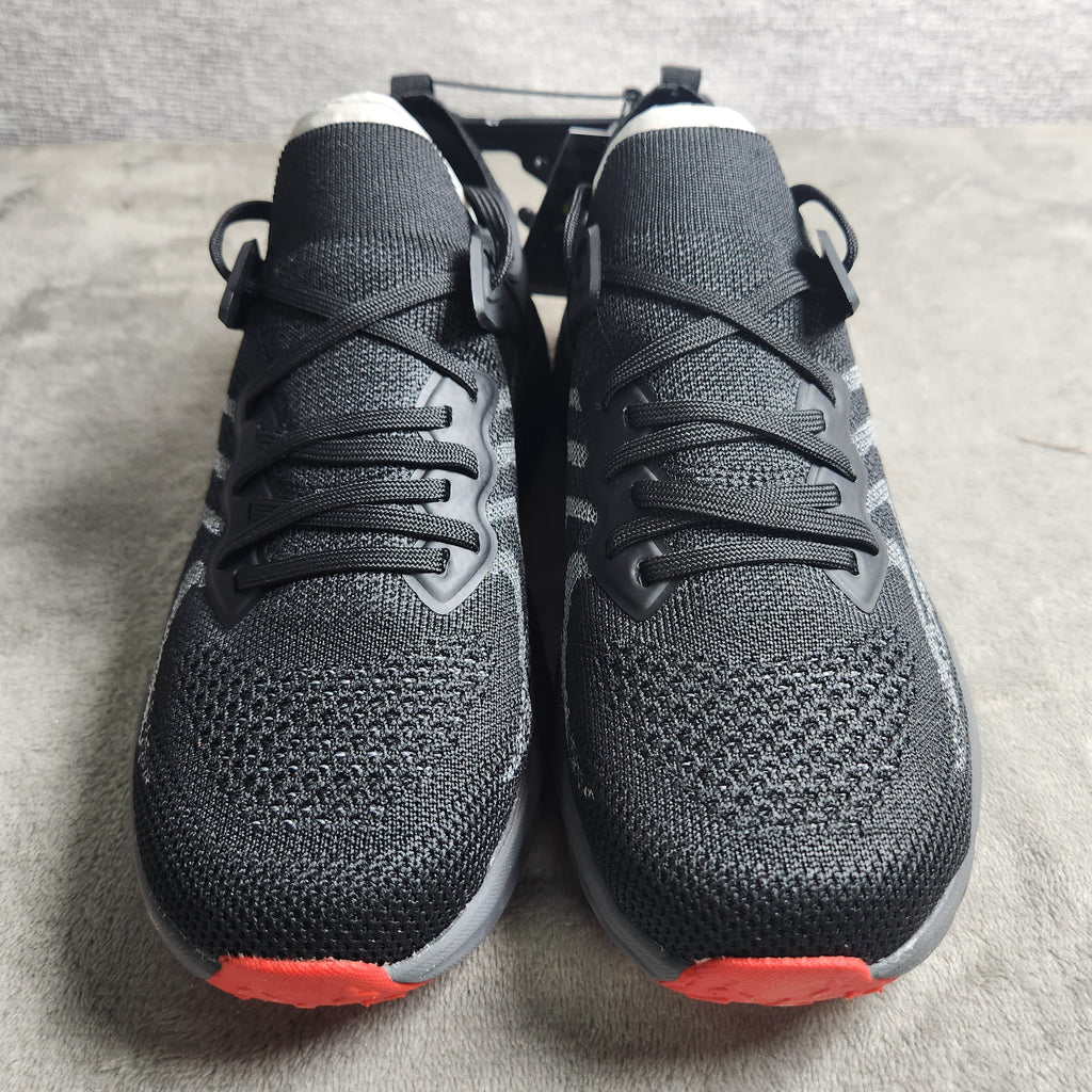 Athletic Works Boys Size 5 Black Knit Cage Sneakers Memory Foam Lightweight New